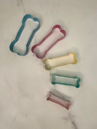 Mini Multicolor Dog Bone Cookie Cutter Set - 5 Sizes